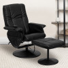 Flash Furniture Massaging Black Leather Recliner and Ottoman with Leather Wrapped Base, Model BT-7600P-MASSAGE-BK-GG 2