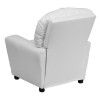 Flash Furniture Contemporary White Vinyl Kids Recliner with Cup Holder Model BT-7950-KID-WHITE-GG 4