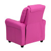 Flash Furniture Contemporary Hot Pink Vinyl Kids Recliner with Cup Holder and Headrest Model DG-ULT-KID-HOT-PINK-GG 3
