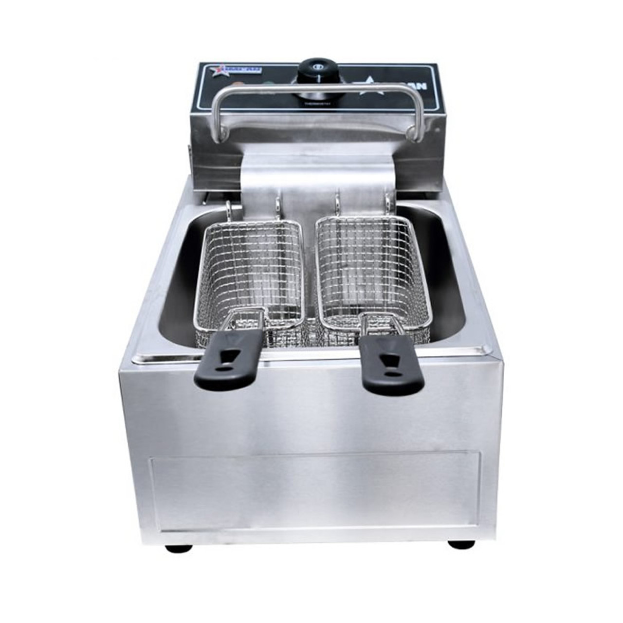 6 Liter Commercial Deep Fryer - Stainless Steel Electric 