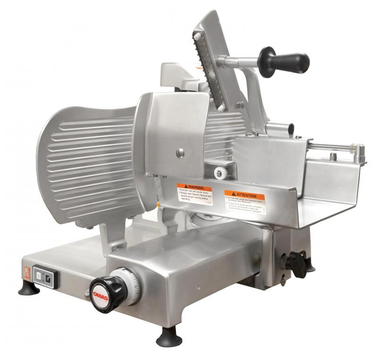 Omas 12 Manual Meat Slicer Gear Driven .35 HP NSF ETL 13641