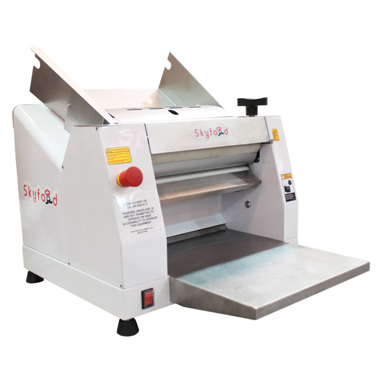 AMPTO CL-300SL Dough Roller & Sheeter Table Top. 12'' Roll Width. 4.5 lbs Dough Capacity. 66 RPM