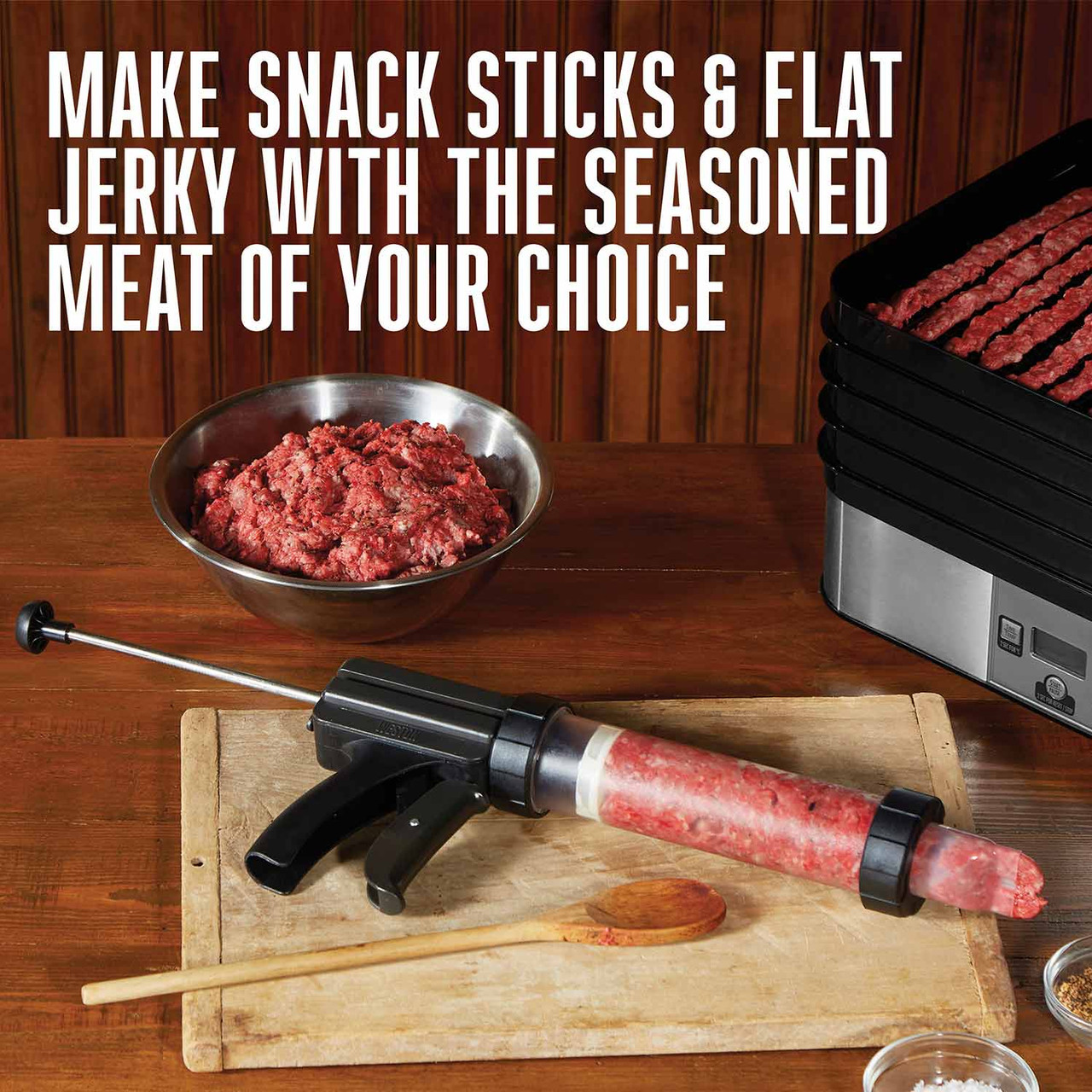 Beef Jerky Maker Homemade Commercial Meat Gun Kitchen Work Jumbo Seasoning  Kit
