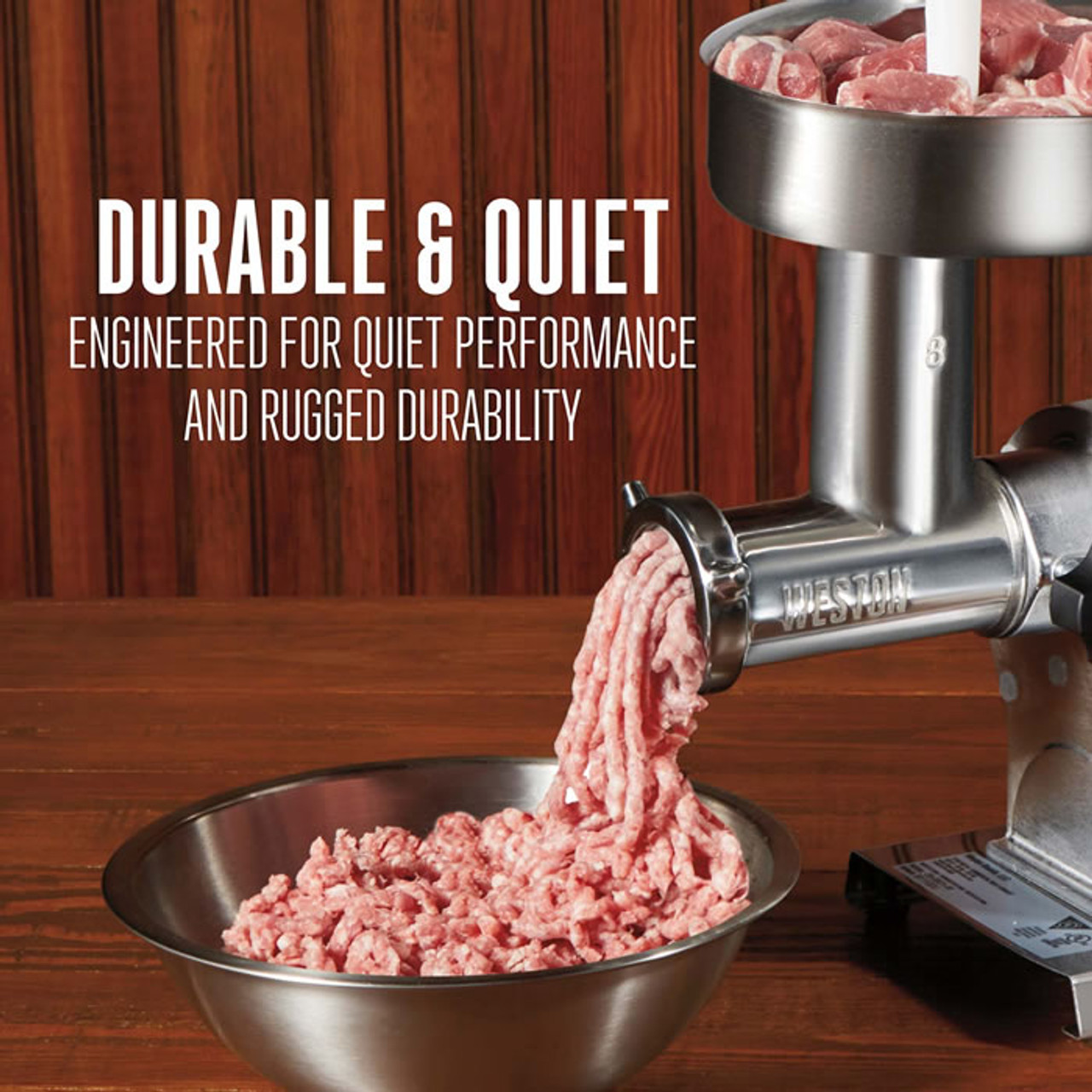 8 650-Watt Meat Grinder & Sausage Stuffer, Weston