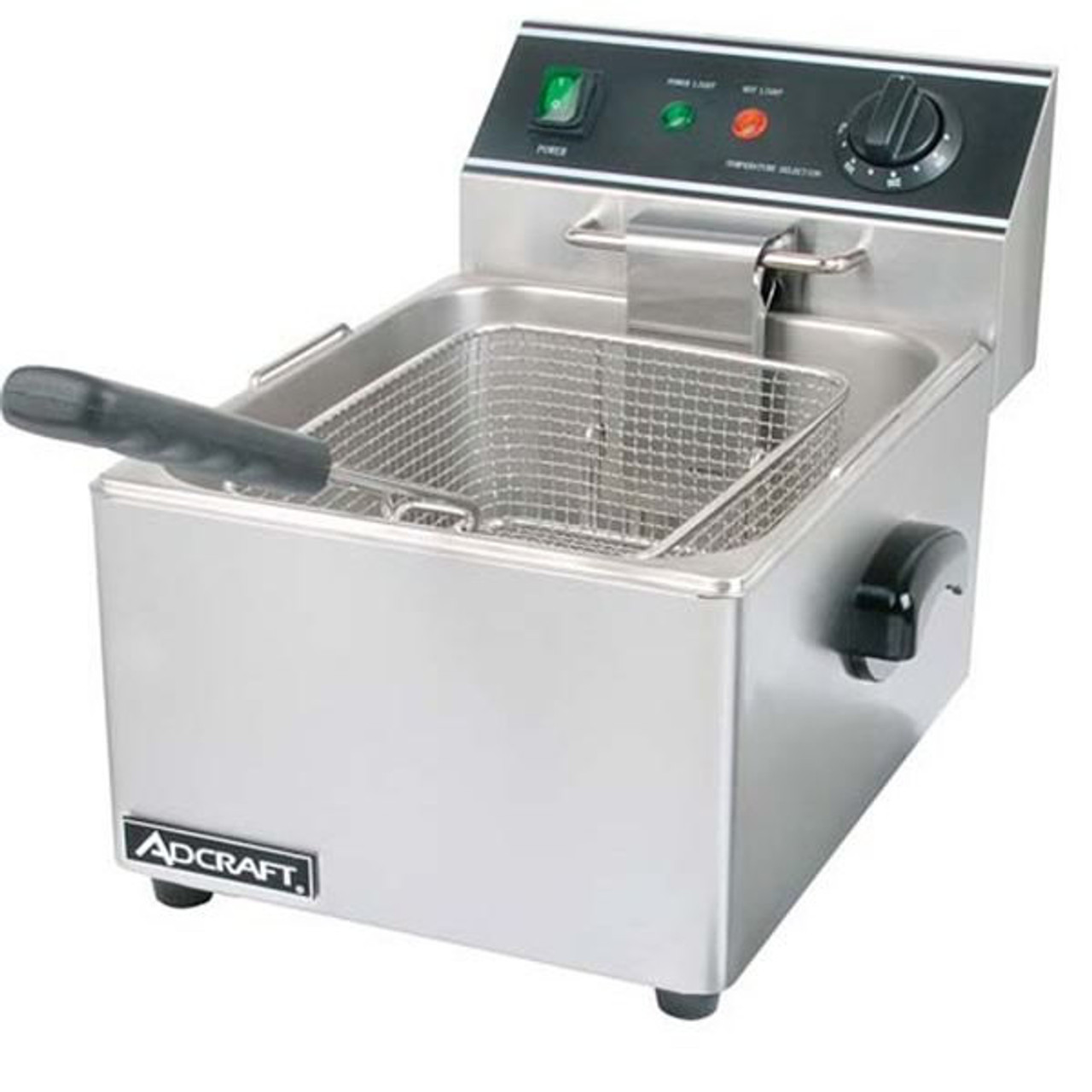 Adcraft DF-12L/2, Double Tank Deep Fryer with Faucet