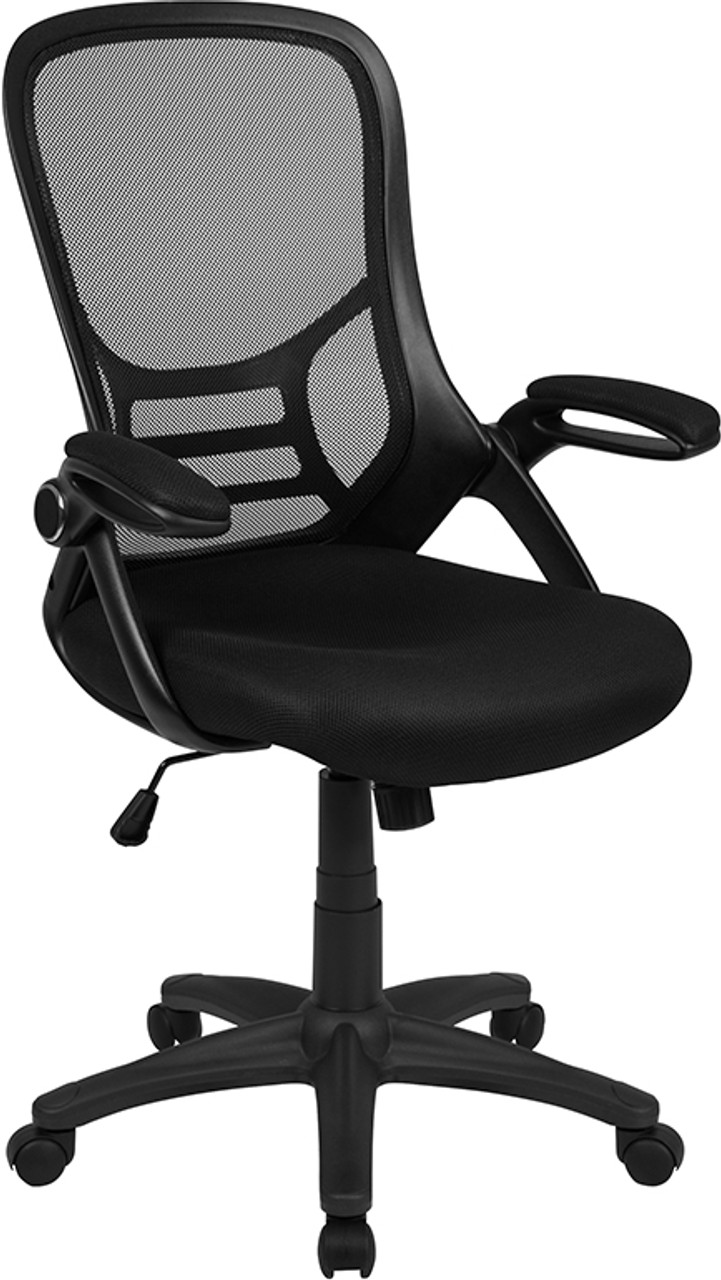 Executive Swivel Office Chair with Mesh Padded Seat Black - Flash Furniture