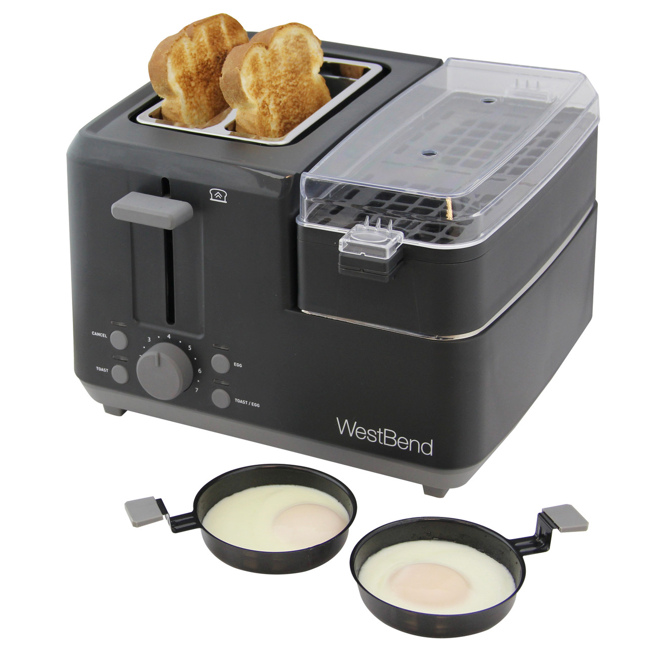 West Bend 77222 Toaster 2 Slice QuikServe Wide Slot Turkey