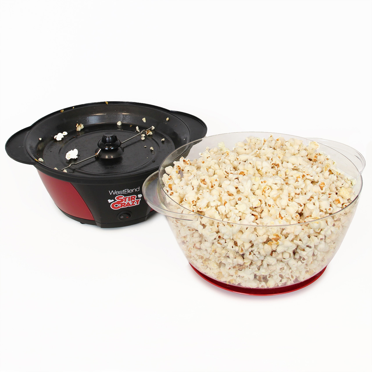 Stir Crazy Popcorn Machine, Red, 6qt