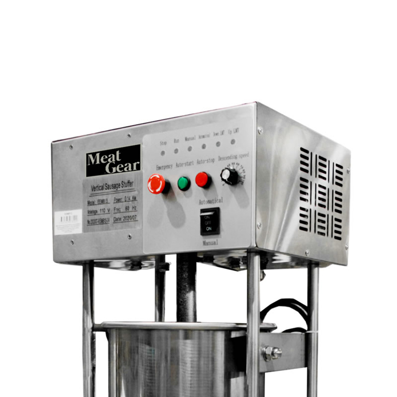 Meat Gear 20 Lb Electric Sausage Stuffer 10 Liter SAMIXELE10