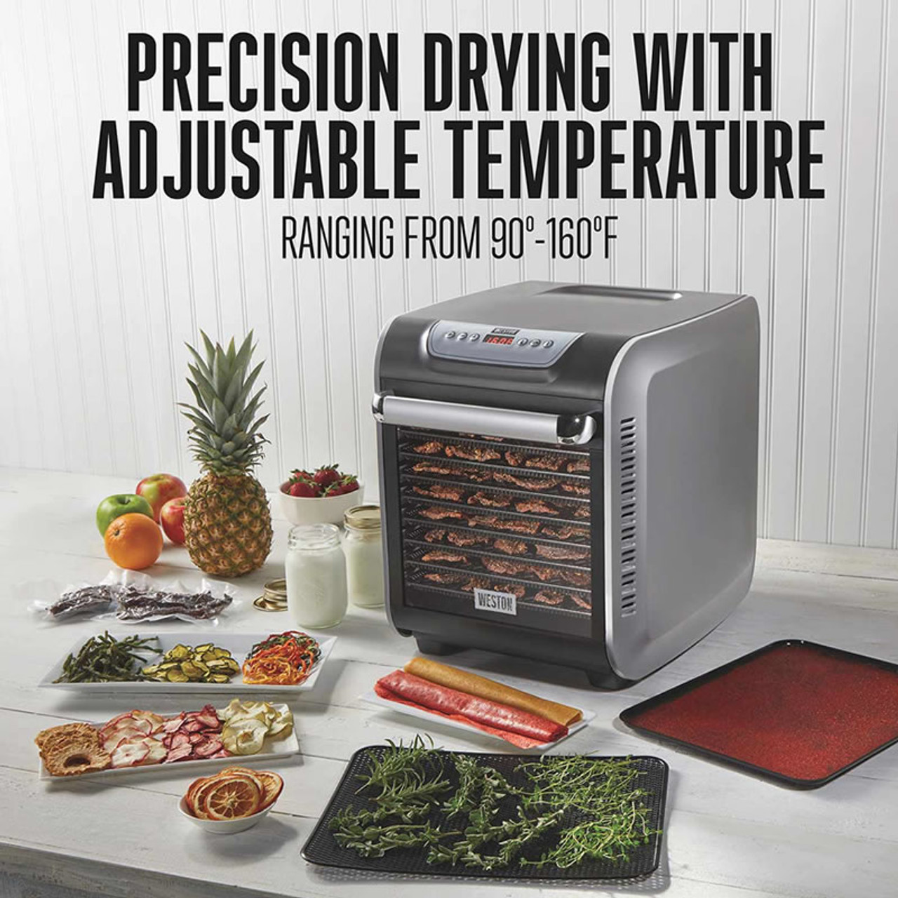 Weston 28-1001-W 10 Tray Digital Dehydrator