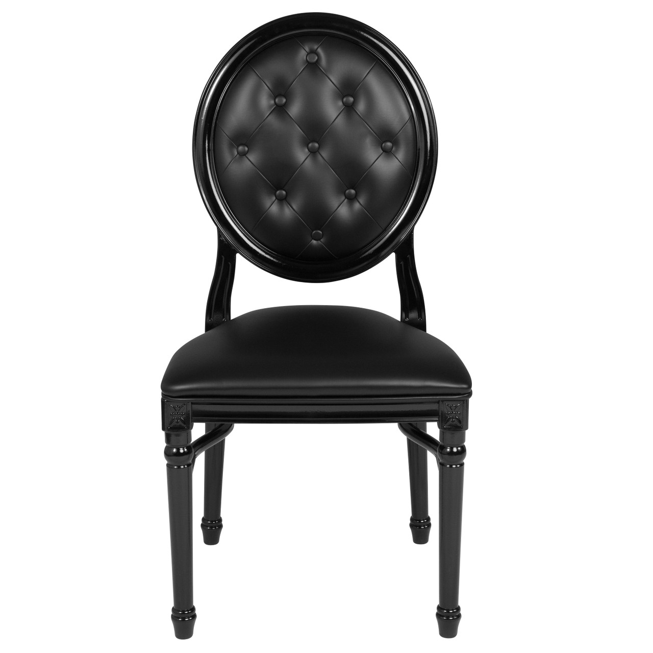 Flash Furniture Le-B-B-T-Mon-Gg Tufted Black Dining Chair