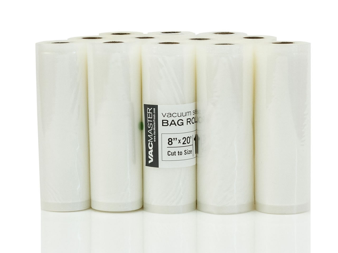 VacMaster 8 x 20 ft Mesh Vacuum Sealer Bag Rolls (48 Per Case), Model#  947101