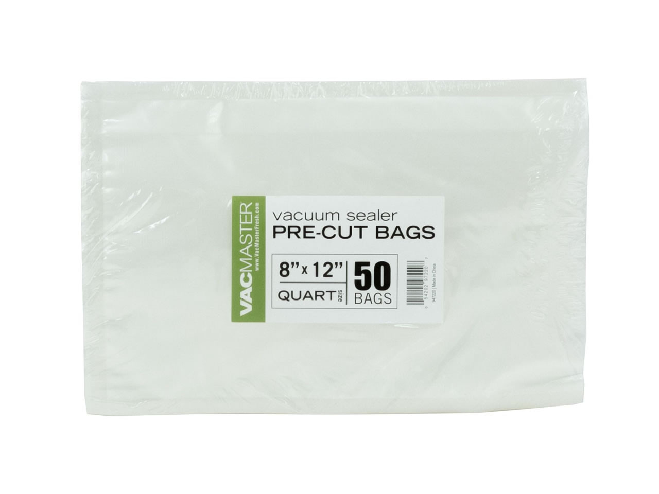 Choice 8 x 12 Quart Size Full Mesh External Vacuum Packaging Pouches /  Bags 3 Mil - 50/Pack