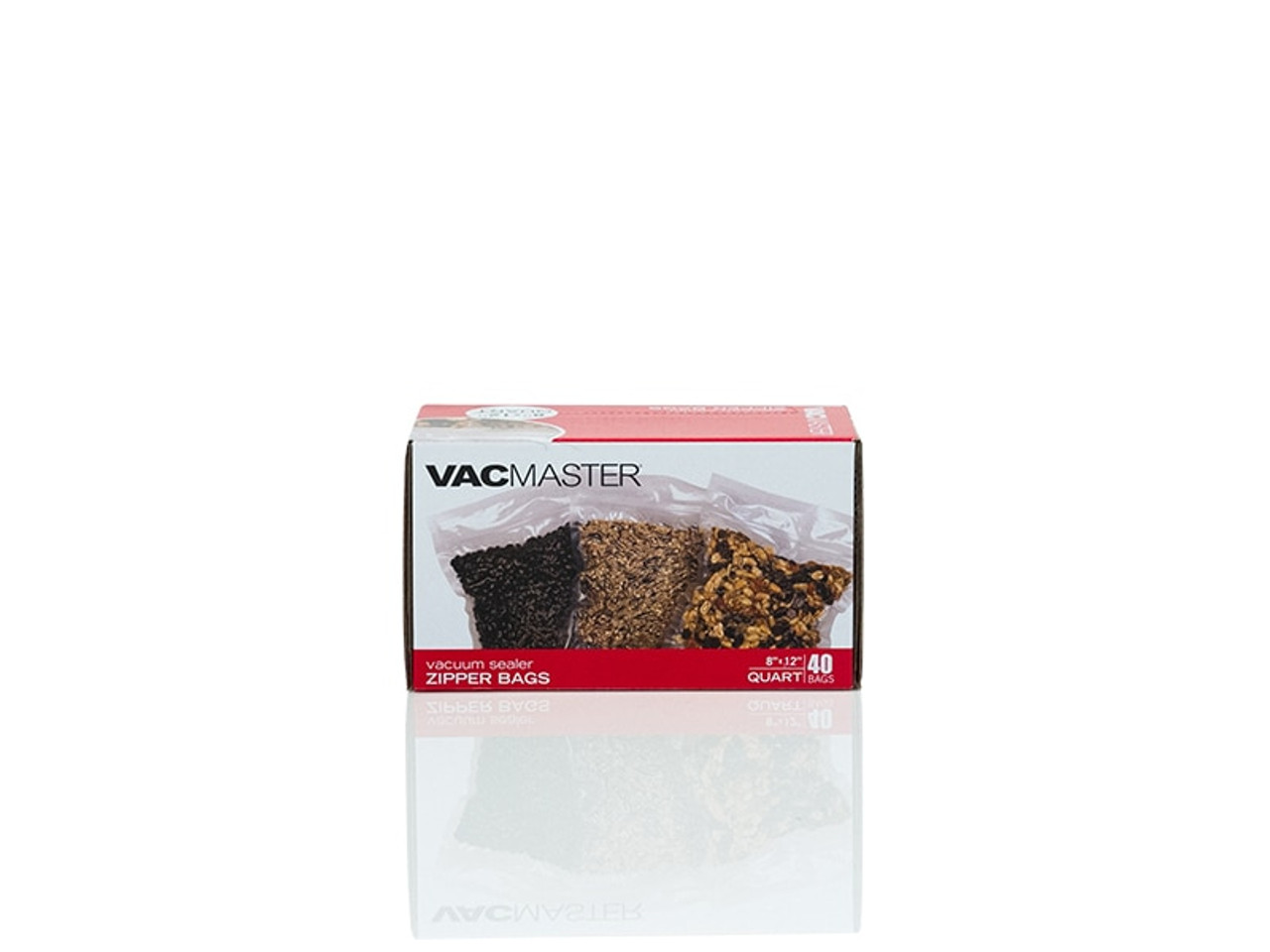 Vacmaster 50720 8 x 12 Zipper Vacuum Chamber Pouches 3-Mil 1000/Box