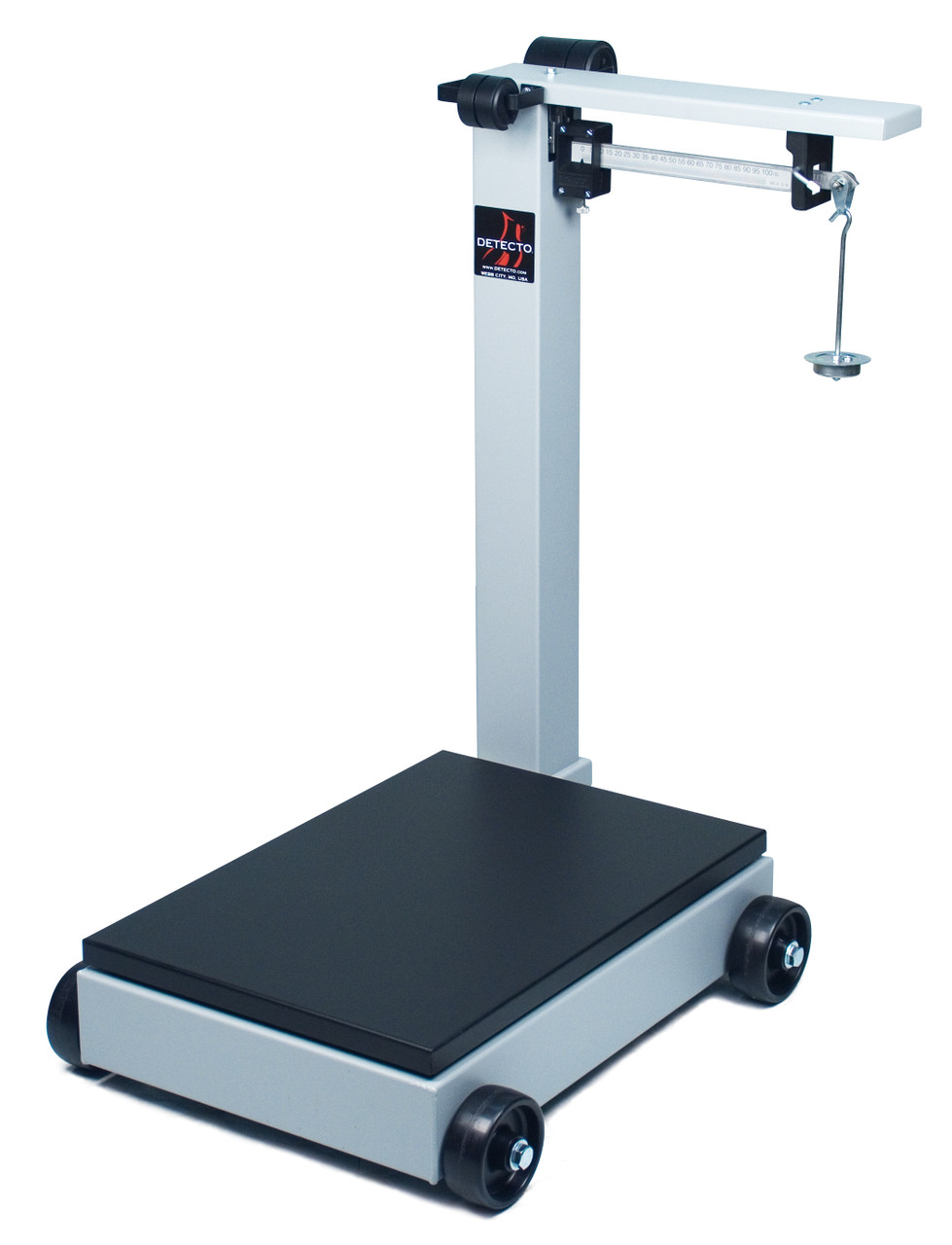 Detecto 854F50PK Portable Mechanical Floor Scale - 500 lb / 200 kg Capacity