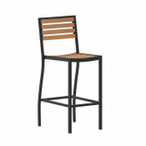 Flash Faux Teak Patio Barstools