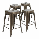 Flash Metal Counter Height Stools