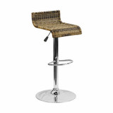 Flash Wicker Adjustable Height Barstools