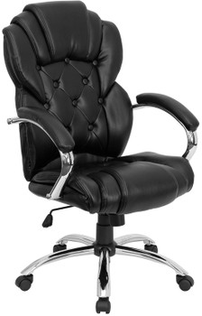 Flash Furniture High Back Black Leather Executive Office Chair, Model GO-908A-BK-GG