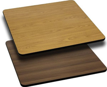 Flash Furniture 24'' Square Walnut Veneer Table Top Model XU-WNT-2424-GG