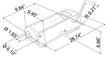 Omcan 44203 6-lb/3kg Vertical Direct Drive Manual Sausage Stuffer