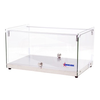 Omcan 22" Countertop Food Display Case With Square Front Glass And 35 L Capacity, Model# 44371