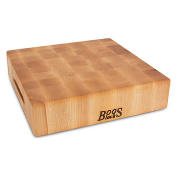 John Boos 12"x12"x3" Maple Chopping Block Reversible (USA Made), Model# CCB121203