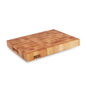 John Boos MapleCcb 2-1/4 Thick Chopping Block Reversible 18X18X2.25 End Gr (Made In The USA), Model# CCB1818-225