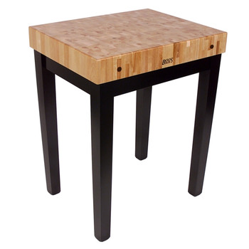 John Boos Butcher Block TablesCu-Cb Chefs Block30X24X4Black (Made In The USA), Model# CU-CB3024-BK