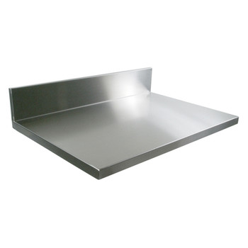 John Boos Ss Counter Tops W/Ss 6 Boxed Backsplashss 16 Ga Kct 84X25 W/6" Boxed Bs (Made In The USA), Model# KCT-BS8425