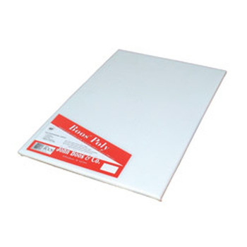 John Boos Poly 1000 Pure White Cutting Boards 24X12X1 Non-Shrink (Made In The USA), Model# P1084N