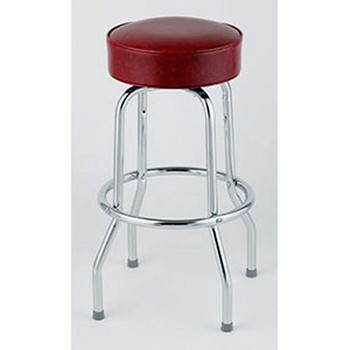 Royal Industries Stool 1Ring Nblack Crimson Set Of 4, Model# ROY 7711 CRM