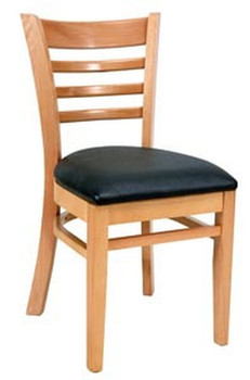 Royal Industries Ladder Back Chair Natural Set Of 2, Model# ROY 8001 N