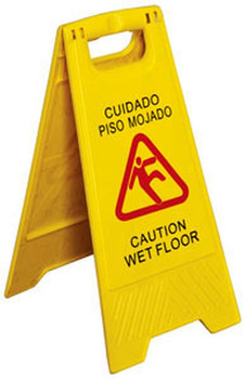 Royal Industries Caution "Wet Floor" Sign, Model# ROY WS CA