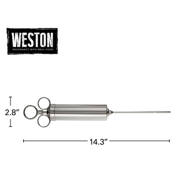 Weston Injector 4Oz Brass/Nickel, Model# 23-0404-W