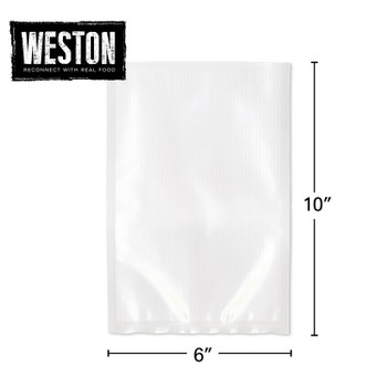 Weston 6-in X 10-in Pint Mesh Vacuum Bags 100 Ct (Bag), Model# 30-0106-K