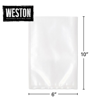 Weston 6-in X 10-in Pint Mesh Vacuum Bags 100 Ct (Box), Model# 30-0106-W
