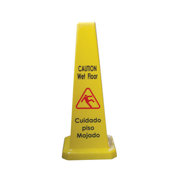 Thunder Group Cone Shape Wet Floor Caution Sign27" HPlastics,, Model# PLWFC027