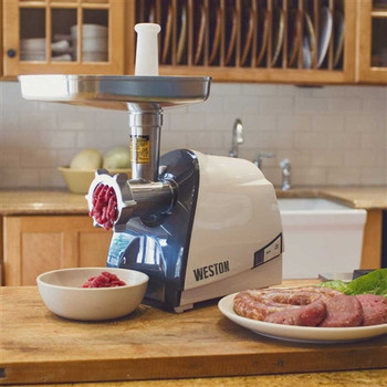 Weston 10-1201-W #12 Pro Series Electric Meat Grinder - 120V - 1 HP