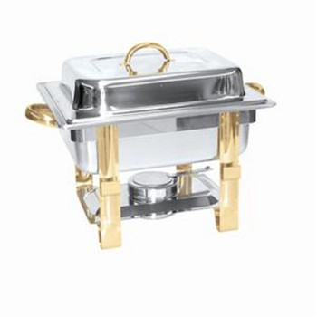 Thunder Group 4 Qt Gold Accented Chafer, Model# SLRCF0834GH