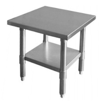 Thunder Group 24" X 12" X 34"430 Stainless Steel WorktableFlat Top, Model# SLWT42412F