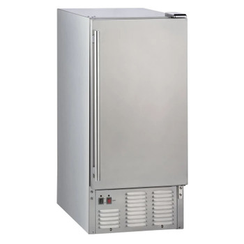 Maxx Ice 65 Lb Outdoor Stainless Steel Self Contained Ice Machine Full Cube, Model# MIM50-O