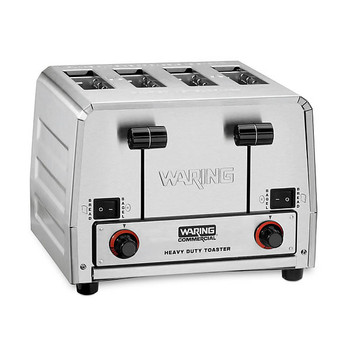 Waring Commercial Heavy-Duty 4 Slot Bread & Bagel Toaster, Model# WCT850RC