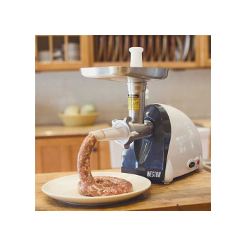 Weston 33-1201-W Pro Series #8 Electric Meat Grinder and Sausage Stuffer -  120V, 575W