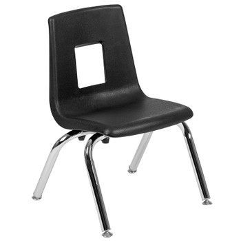 Flash Furniture Black Student Stack Chair 12", Model# ADV-SSC-12BLK