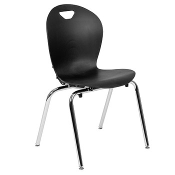 Flash Furniture Black Student Stack Chair 18", Model# ADV-TITAN-18BLK