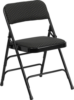 Flash Furniture HERCULES Series Black Fabric Metal Chair, Model# AW-MC309AF-BLK-GG