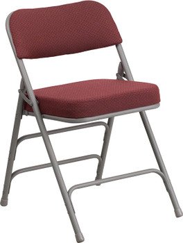 Flash Furniture HERCULES Series Burgundy Fabric Folding Chair, Model# AW-MC320AF-BG-GG