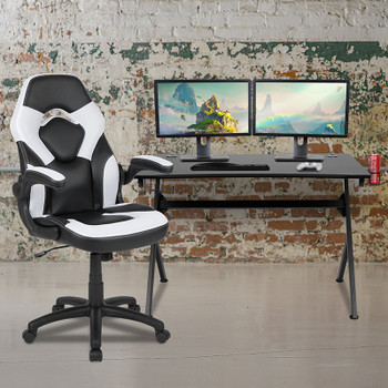 Flash Furniture Black Gaming Desk & Chair Set, Model# BLN-X10D1904-WH-GG 2