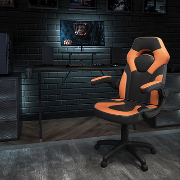 Flash Furniture Black Gaming Desk & Chair Set, Model# BLN-X10RSG1031-OR-GG 2